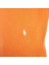 Embroidered Logo Crew Neck Wool Knit Top Orange - SPORTY & RICH - BALAAN 9