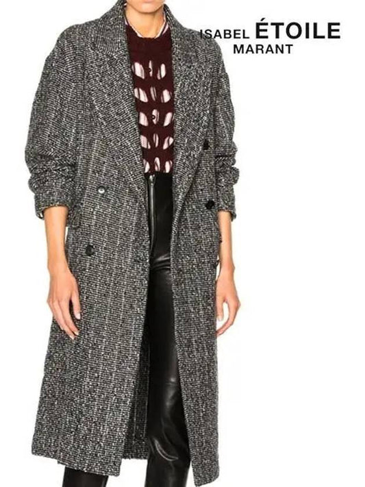 Habra coat charcoal HABRA MA0236 19A012E 02AN - ISABEL MARANT ETOILE - BALAAN 2