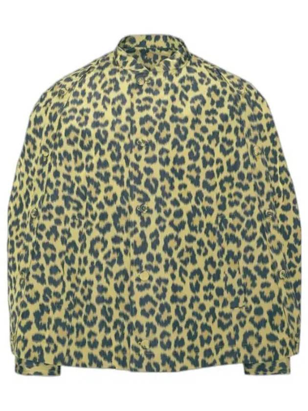 Leopard Print Short Cape Jacket Yellow - DIOR - BALAAN 2