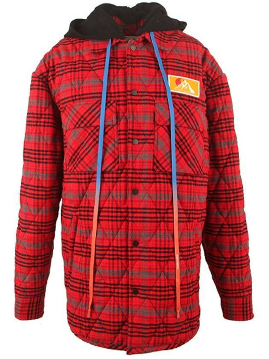 flannel overshirt jacket red - OFF WHITE - BALAAN 1