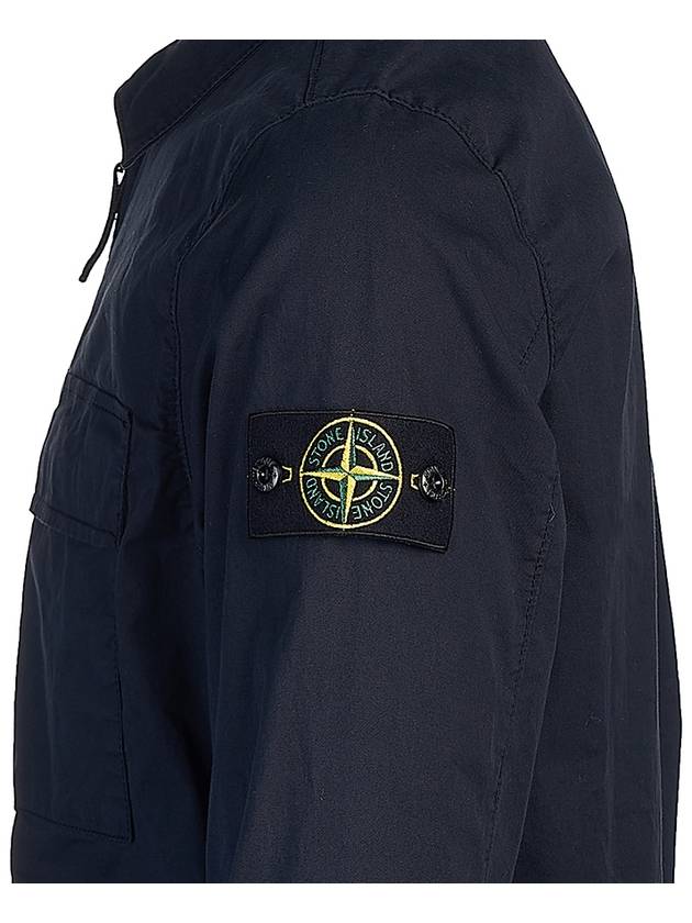 Wappen Patch Double Pocket Cotton Zip-Up Jacket Dark Navy - STONE ISLAND - BALAAN 8