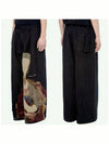 Men's Mariana Silva Volume Wide Pants Black - OFF WHITE - BALAAN 2