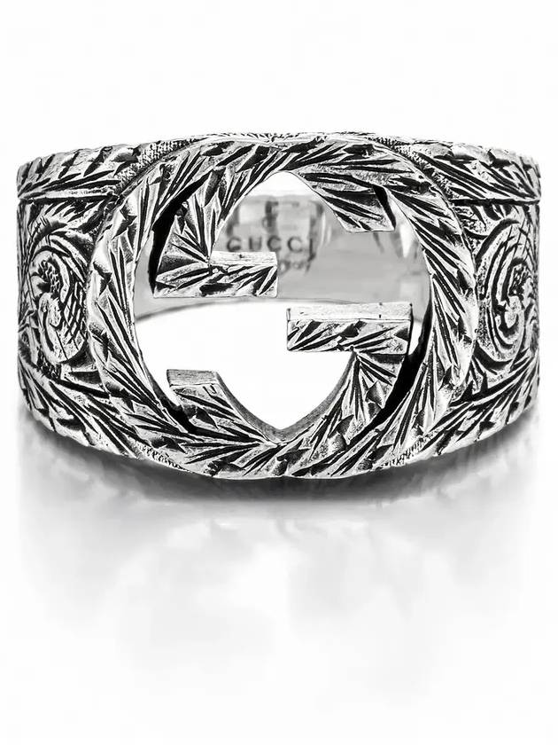 Interlocking G Ring YBC455302001 Silver - GUCCI - BALAAN 4