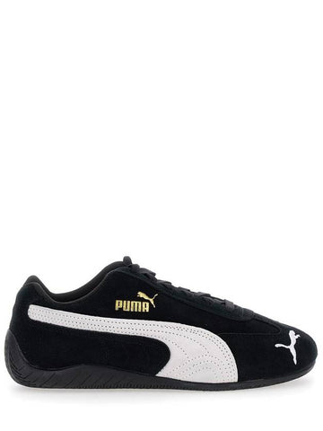 'Speedcat' Black Sneakers With Logo Print On The Side And Logo Lettering On The Side In Leather Unisex - PUMA - BALAAN 1