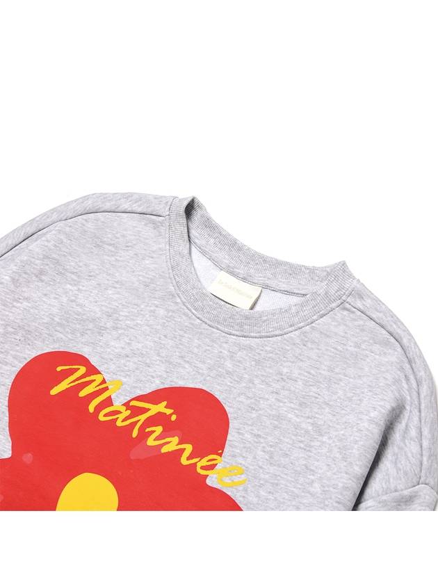 Doodle Camellia Sweat Shirts MELANGE GRAY - LE SOLEIL MATINEE - BALAAN 4