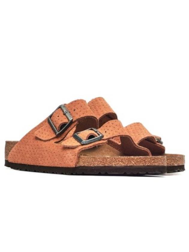 Arizona Perforated Suede Slippers Orange - BIRKENSTOCK - BALAAN 2