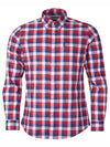 Men's Gingham 25 Long Sleeve Shirt Red - BARBOUR - BALAAN 2