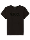 VPC Logo Organic Cotton Short Sleeve T-Shirt Black - A.P.C. - BALAAN 3