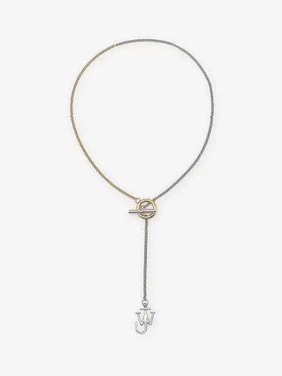 Anchor Pendant Necklace Silver Gold - JW ANDERSON - BALAAN 2