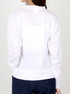 Klowia Logo Print Linen Sweatshirt White - ISABEL MARANT - BALAAN 4