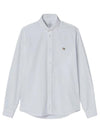 Small Fox Head Patch Classic Long Slevee Shirt White - MAISON KITSUNE - BALAAN 2