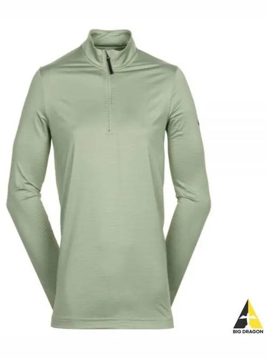 Golf Dri Fit Victory Half Zip Long Sleeve T-Shirt Oil Green - NIKE - BALAAN 2