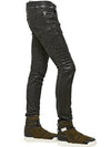 14FW 165CM side zipper waxed biker jeans - BALMAIN - BALAAN 2