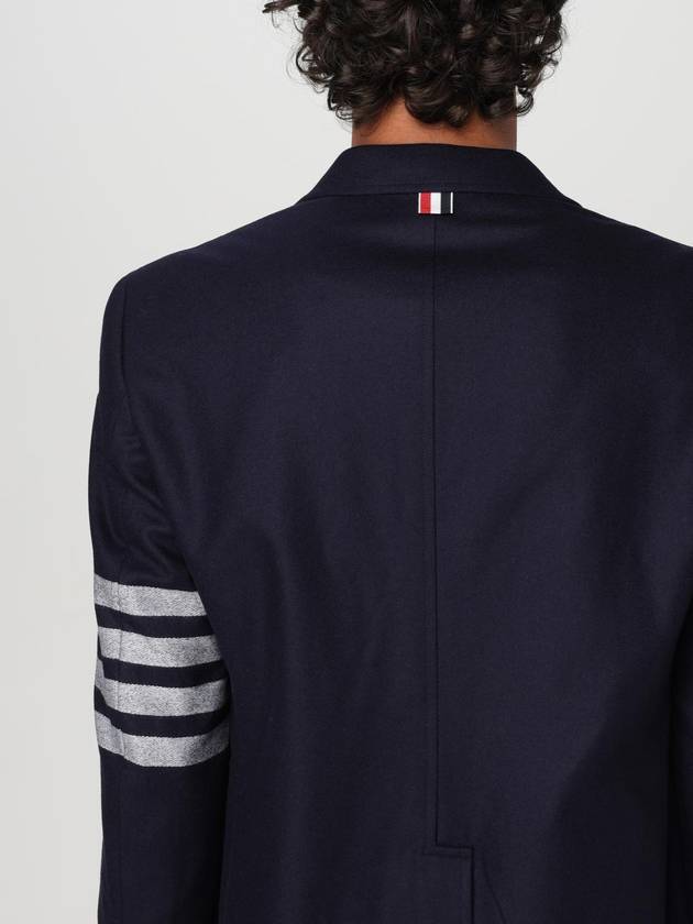 4 Bar Stripe Single Breasted Wool Jacket Navy - THOM BROWNE - BALAAN 6