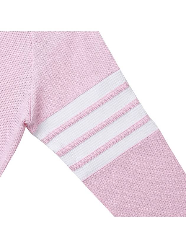 Women's Diagonal Wappen Crew Neck Sweatshirt Pink - THOM BROWNE - BALAAN 6