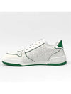 One Oblique Perforated Calfskin Low Top Sneakers White Green - DIOR - BALAAN 3