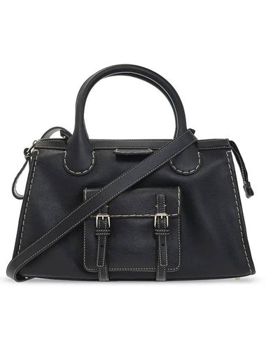 Edith Medium Day Tote Bag Black - CHLOE - BALAAN 1