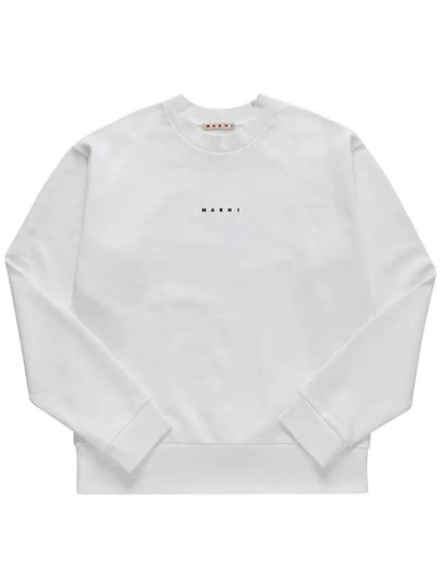 Mini Logo Organic Cotton Sweatshirt White - MARNI - BALAAN 2