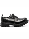 Men's Lace-Up Chunky Sole Derby Black - ALEXANDER MCQUEEN - BALAAN.