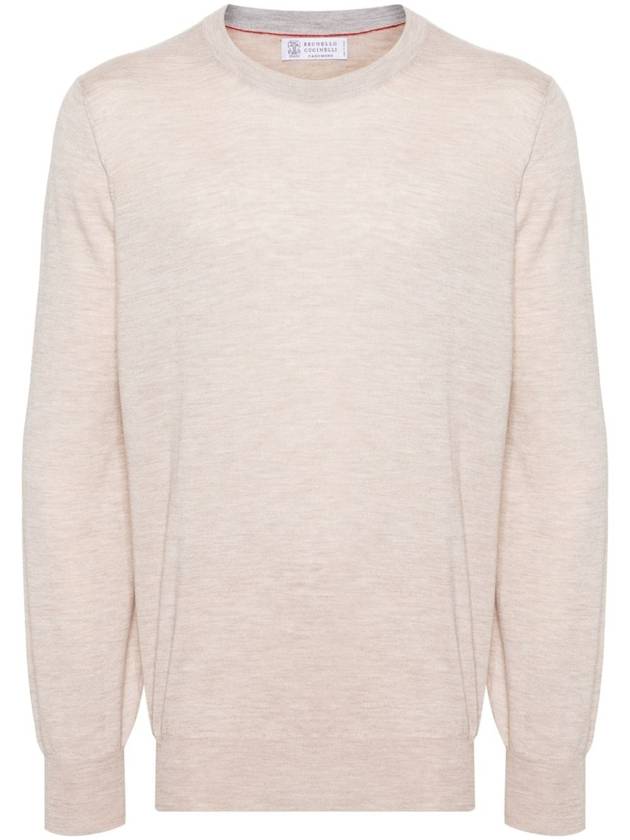 Wool Cashmere Knit Top Beige - BRUNELLO CUCINELLI - BALAAN 2