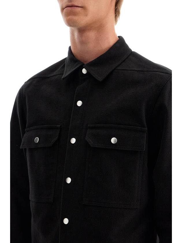 cotton twill outer shirt for - RICK OWENS - BALAAN 4