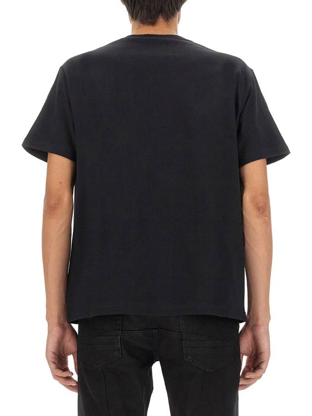 Logo Organic Cotton T-Shirt Black - ALEXANDER MCQUEEN - BALAAN 4