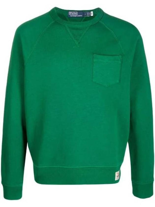 Pocket Patch Sweatshirt Dark Green - POLO RALPH LAUREN - BALAAN 1