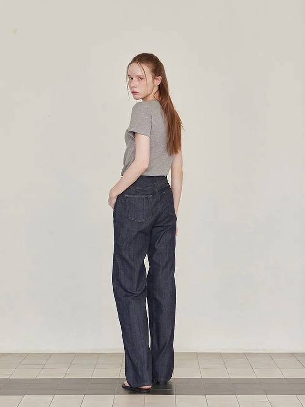 Nonfade Straight Denim Pants Indigo - LESEIZIEME - BALAAN 4