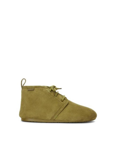 Lago Lace Up Suede Shearling Ankle Boots Olive - LOEWE - BALAAN 2