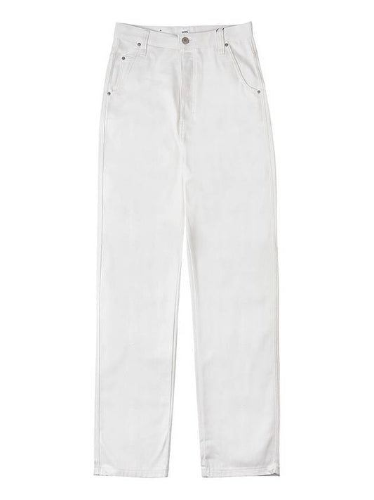 Alex Fit Straight Jeans White - AMI - BALAAN 2