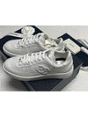 CC Logo Calfskin Low Top Sneakers White - CHANEL - BALAAN 5