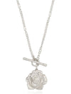 Rose Toggle Silver Necklace - CHAMBRILLER - BALAAN 1