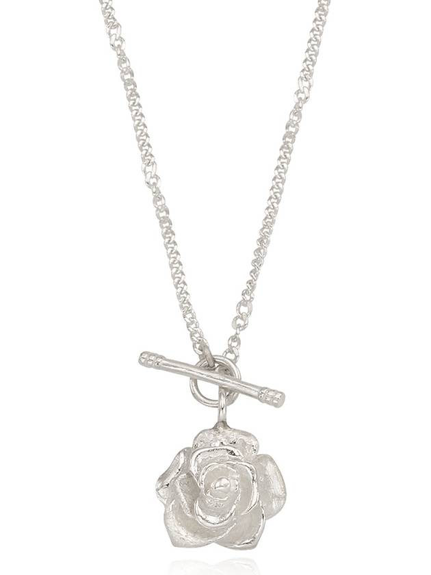 Rose Toggle Silver Necklace - CHAMBRILLER - BALAAN 1