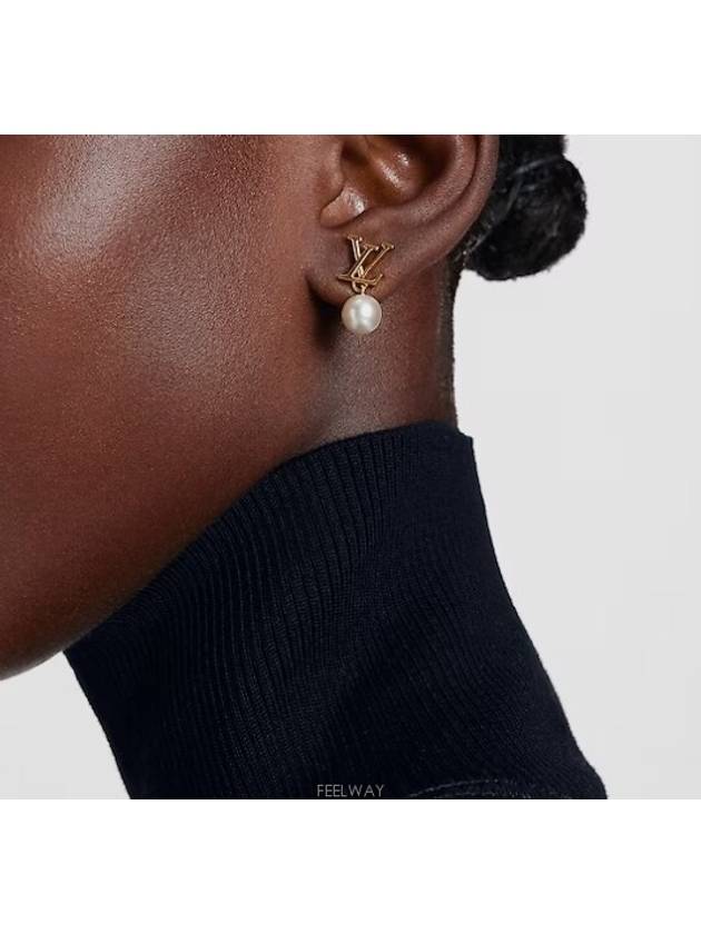 LV Iconic Louisa Earrings Gold - LOUIS VUITTON - BALAAN 3