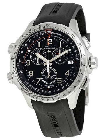 Hamilton X-Wind GMT Chronograph Black Dial Men'sWatch H77912335 - HAMILTON - BALAAN 1