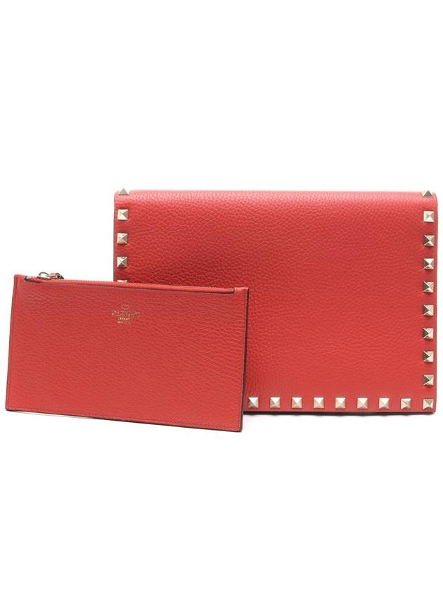 Women's Rockstud Clutch Bag SW2P0S39_VSH JU5_19F - VALENTINO - BALAAN 1