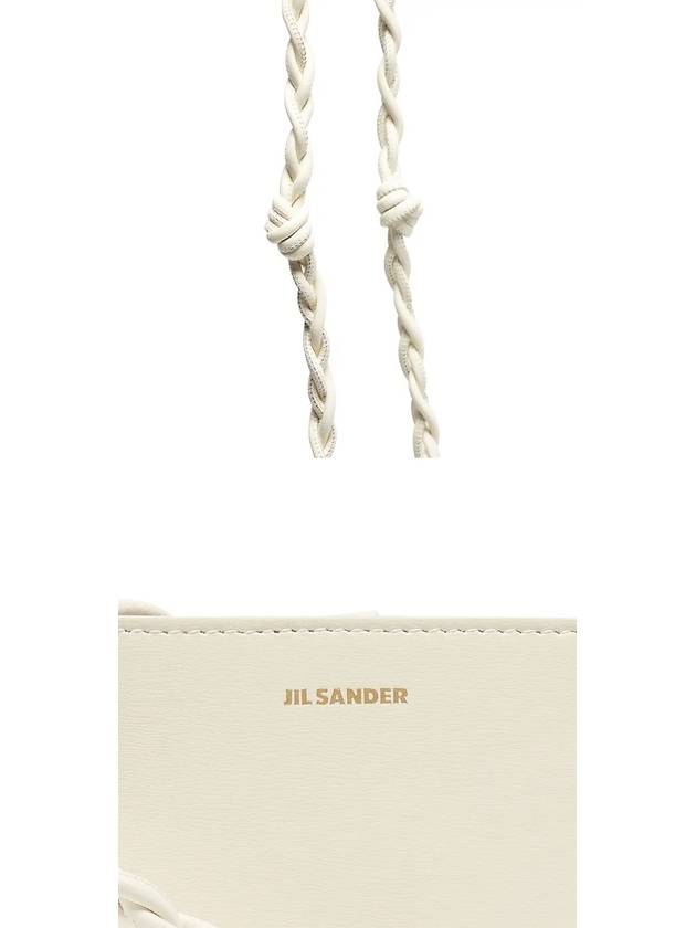 Logo Tangle Phone Holder Leather Cross Bag White - JIL SANDER - BALAAN 4