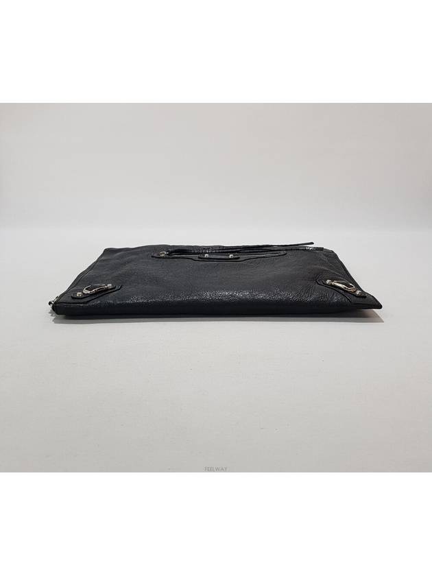 Motor clutch bag black silver plate - BALENCIAGA - BALAAN 6