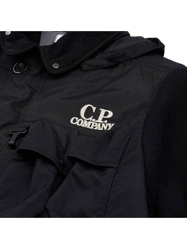 Duffel Mixed Goggle Hooded Jacket Black - CP COMPANY - BALAAN 8