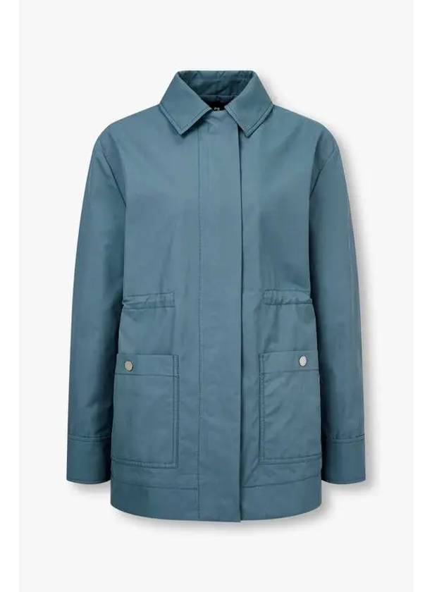 PS Women s Cotton Blend Field Jacket Blue - PAUL SMITH - BALAAN 1