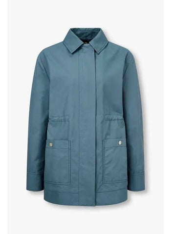 PS Women s Cotton Blend Field Jacket Blue - PAUL SMITH - BALAAN 1