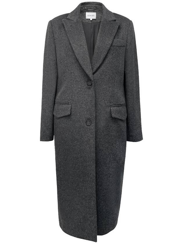 Royal Peaked Long Single Coat Charcoal - ILROZE - BALAAN 1