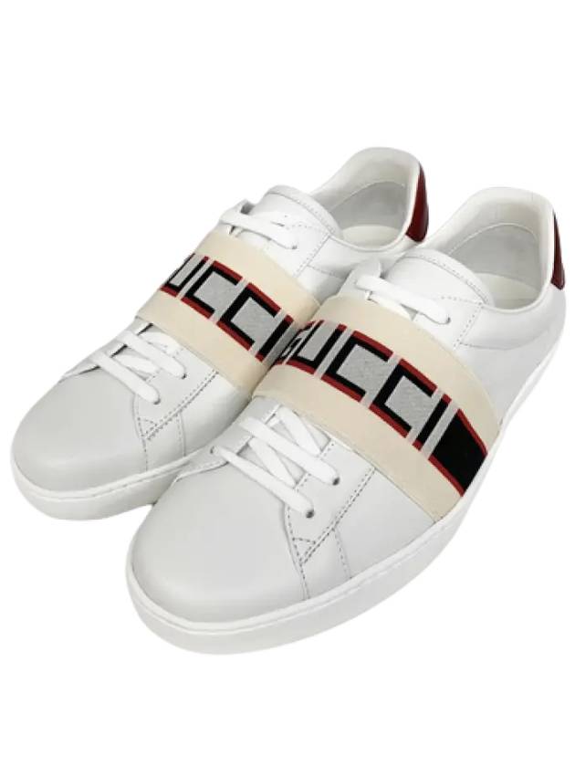 Banding Stripe Low Top Sneakers White - GUCCI - BALAAN 3