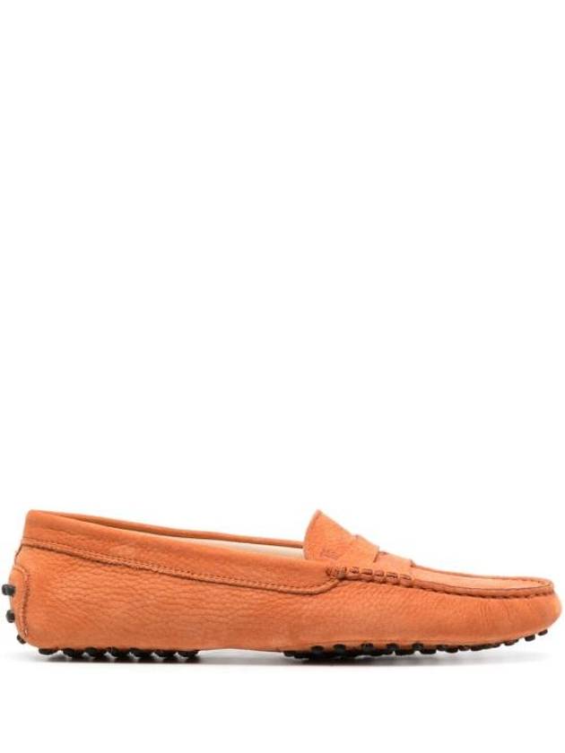 Gommino Suede Driving Shoes Orange - TOD'S - BALAAN 1