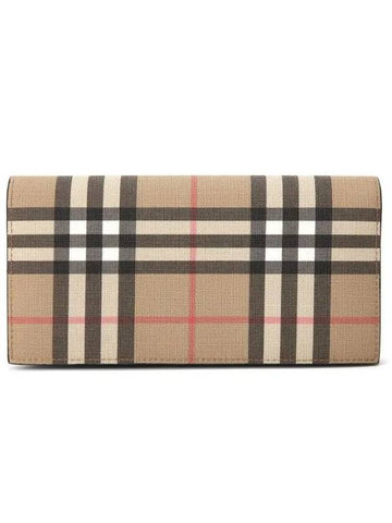 Cavendish Vintage Check Long Wallet - BURBERRY - BALAAN.