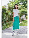 Recycled Maxi Skirt Green - THE GREEN LAB - BALAAN 6