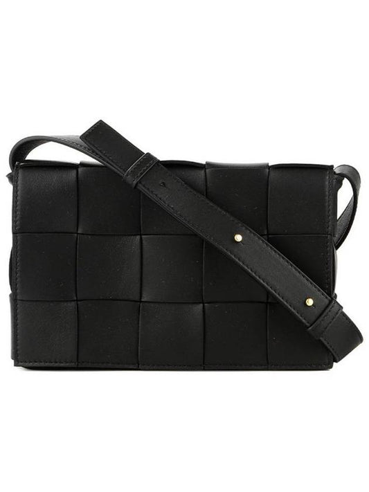 Intrecciato Cassette Cross Bag Black - BOTTEGA VENETA - BALAAN 2