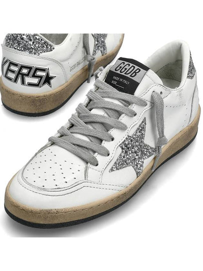 Ball Star Heel Tab Low Sneakers White Silver - GOLDEN GOOSE - BALAAN 2