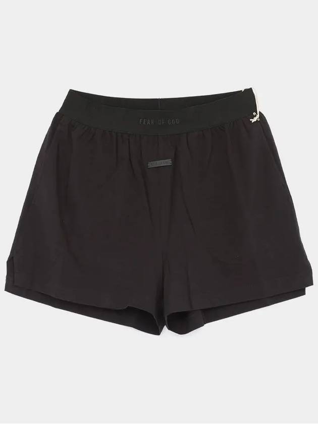 Logo Band Cotton Shorts Black - FEAR OF GOD - BALAAN 4