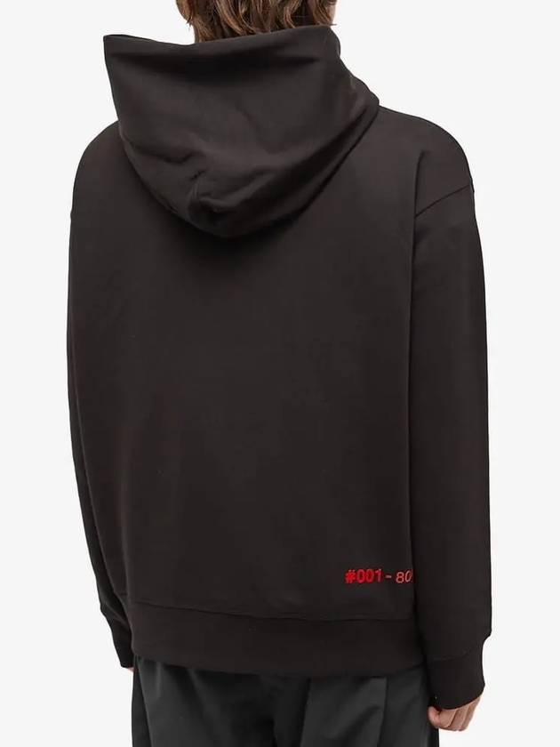 8G00025 80451 999 Black Men's Hoodie - MONCLER - BALAAN 4